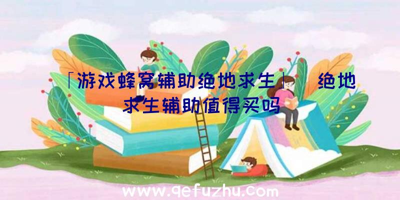 「游戏蜂窝辅助绝地求生」|绝地求生辅助值得买吗